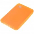 Capa de silicone protetora para Samsung Galaxy P1000 (laranja)