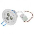 3W 260-Lumen 6500K branco levou teto lâmpada/Down Light com LED Driver (85 ~ 265V)