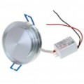 3W 150-lúmen Multi-Color LED teto lâmpada/Down Light com LED Driver (220V)