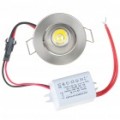 1W 100-Lumen 3500K morna luz de teto de LED branca/Down Light com LED Driver (AC 85 ~ 265V)