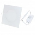 12W 6400K 730-Lumen branco LED Square teto lâmpada/baixo luz (AC 86 ~ 265V)