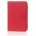 capa protetor de couro PU para Samsung P1000 - vermelho escuro