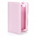 capa protetor de couro PU para Samsung P1000 - Pink