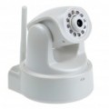 300KP Wi-Fi Wireless CCTV vigilância IP câmera c / microfone/10-LED Night Vision - branca