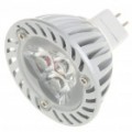 MR16 3W 3-LED 260 lúmen 3500K quente branco lâmpada (12V)