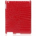 Elegante protetor PU couro Case para Apple iPad 2 - vermelho