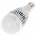 E14 3500K 3W 260-Lumen 3-LED quente branco lâmpada (AC 85 ~ 245V)