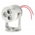 Luz de Spot branca 3W 260-Lumen 6500K 3-LED (AC 85 ~ 245V)