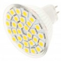 MR16 5.5W 3500K 30 x 5050 SMD levou 360 lúmen branco quente (12V)