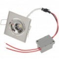 1W 90-lúmen 3500K morna luz de teto de LED branca/Down Light com LED Driver (AC 85 ~ 245V)