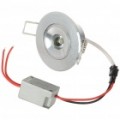 1W 90-Lumen 6500K branco levou teto lâmpada/Down Light com LED Driver (AC 85 ~ 245V)