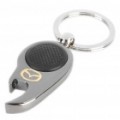 Mini Metal branco lanterna LED Bottle Opener Keychain com logotipo do carro - Mazda (1x CR1220)