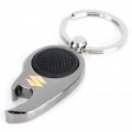 Mini Metal branco lanterna LED Bottle Opener Keychain com logotipo do carro - Suzuki (1 x CR1220)