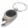 Mini Metal branco lanterna LED Bottle Opener Keychain com logotipo do carro - Audi (1 x CR1220)