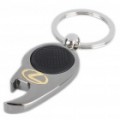 Mini Metal branco lanterna LED Bottle Opener Keychain com logotipo do carro - Lexus (1 x CR1220)