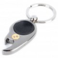 Mini Metal branco lanterna LED Bottle Opener Keychain com logotipo do carro - BMW (1 x CR1220)