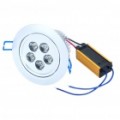 5W 450-Lumen 7000K 5 LEDs branco luz teto lâmpada com LED Driver (AC 85 ~ 265V)