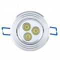 3W 6500K 280-Lumen 3-LED branco Spot de teto lâmpada c / Drive de LED (85 ~ 265V)