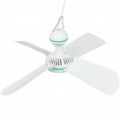 Indoor Mini 4-Blade resfriamento ventilador de teto - branco (220V)