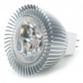 MR16 3500K 3W 270-Lumen 3-LED quente branco luz Blub (12V)