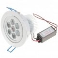 7W 3500K 750-lúmen quente branco LED teto lâmpada/Down Light com LED Driver (AC 85 ~ 245V)