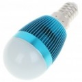 E14 6500K 3W 260-Lumen branco levou lâmpada - azul claro (85 ~ 245V)