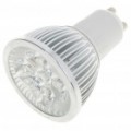 GU10 6500K 4W 350-lúmen 4-LED branco lâmpada (85 ~ 245V)