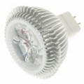 MR16 3W 3200K 240 Lumen 3-LED quente branco lâmpada (12V)