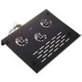 Alto desempenho 3-Fan Laptop Cooling Pad com 4-Port USB Hub