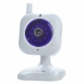 300KP Mini Wireless Network Security vigilância IP Camera com / 10-LED IR Night Vision - branco