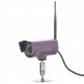 300KP Outdoor Wireless Network Security vigilância IP câmera com / 24-LED IR Night Vision - roxo