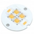 4x1W 200-250Lumen 3000-3500K quente branco luz 4-LED emissor (6 ~ 8V)