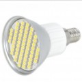 E14 4.5W 60-SMD 3528 LED 240LM 3000-3500K quente branco lâmpadas