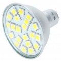 MR16 4.2W 6500K 336-lúmen 21-5050 SMD LED branco lâmpada (DC 12V)