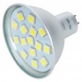 MR16 3W 6500K 240 Lumen 15-5050 SMD LED branco lâmpada (DC 12V)