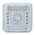 Movimento PIR activado 8-LED luz branca - prata (2 x AA)