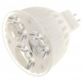 MR16 3W 6400K 200-Lumen 3-LED branco cerâmico lâmpada (DC 12V)