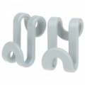 Mini ABS pano/Gadget S Hooks - Grey (2-Pack)