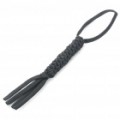 Lanyard Paracord cinta para câmera de faca de lanterna + mais - preto