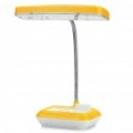 Elegante recarregável flexível 2-modo branco 30-LED mesa luz candeeiro de mesa (amarelo + branco)