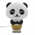 Kung Fu Panda Style luz de Desk Lamp inteligente com controle de voz chinesa - branco + preto (220V AC)