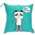 Panda lindo estilo decorativo Throw travesseiro fronha capa - verde