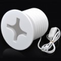 Criativo parafuso estilo 3P 4000K 100-Lumen 1-E27 bulbo quente luz branca - branco (220V AC / 2-Flat-Pin)