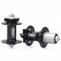 Genuínos AEST YMHU32A-13/YMHU32A-14 Mountain Bike bicicleta Hubs - preto (frente + traseira)