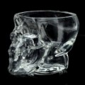 Criativo assustador Crystal Skull projetado Vodka Whisky Shot Glass - transparente