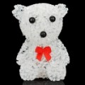 Bonito Cartoon urso estilo decorativo LED luz com luz Multi-Color mudando - White (3 x AG13)