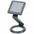 Solar Powered / USB recarregável dobramento 1W 6000-7000K White 1-LED Desk Lamp tabela Light - preto