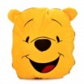 Bonito estilo Cartoon dobrar cobertor travesseiro almofada para carro / Home - Winnie the Pooh boneca (amarelo)