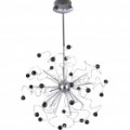 Interior elegante lustre cristal preto (220-240V AC)