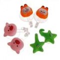 Bonito Cartoon forma transparente Amadeirado Pothooks (Pack 6-gancho)